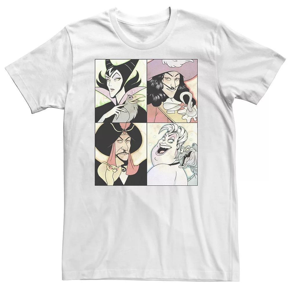 Disney Villains Big & Tall Anime Watercolor Panels Tee, Men's,  Product Image
