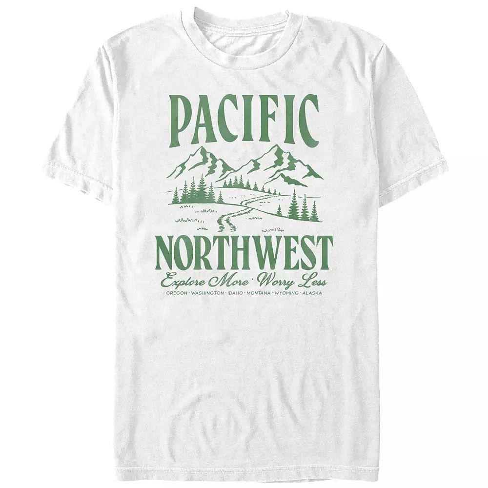 Big & Tall Pacific Northwest Graphic Tee, Men's,  Product Image