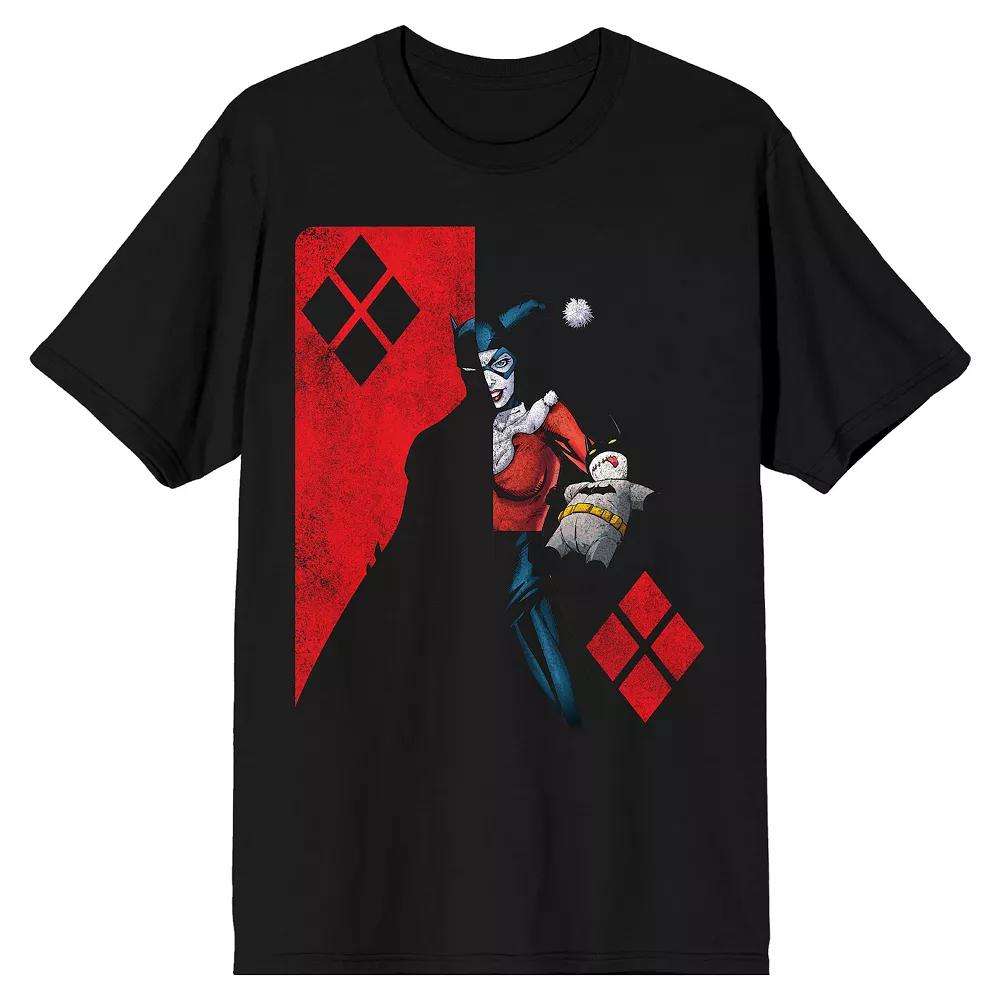 Men's Harley Quinn: Birds of Prey Diamonds Tee, Size: XXL, White Product Image