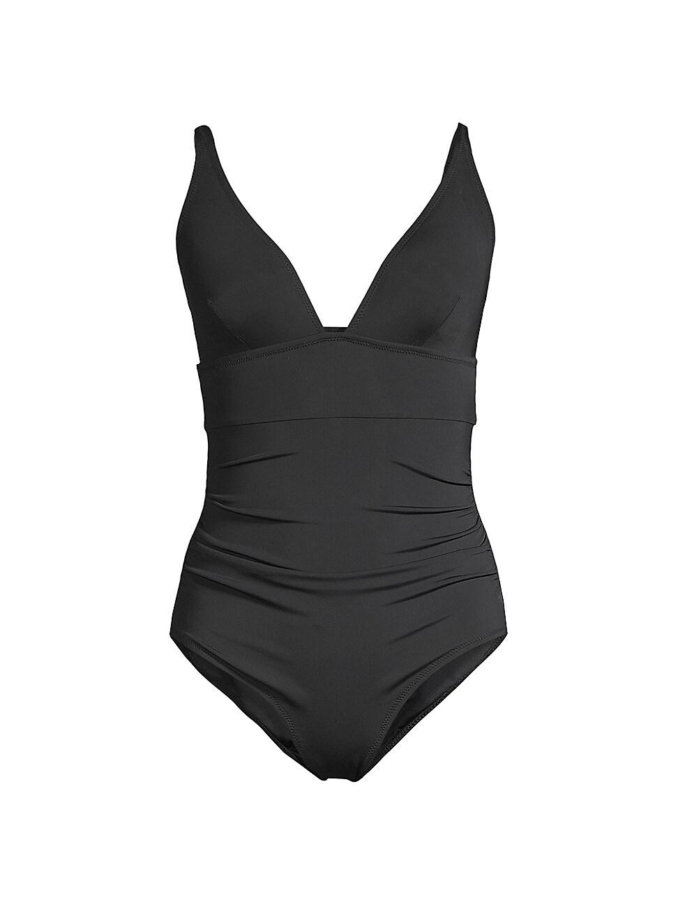 Womens Niki V-Neck One-Piece Swimsuit Product Image