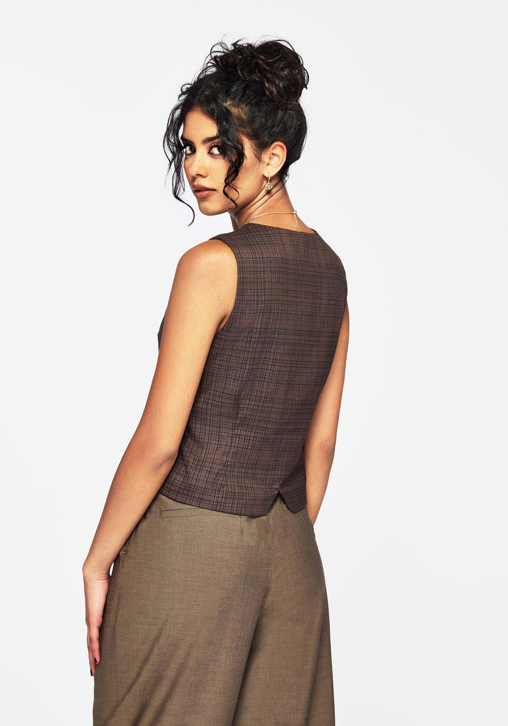 Corbin Check Tailored Waistcoat Product Image