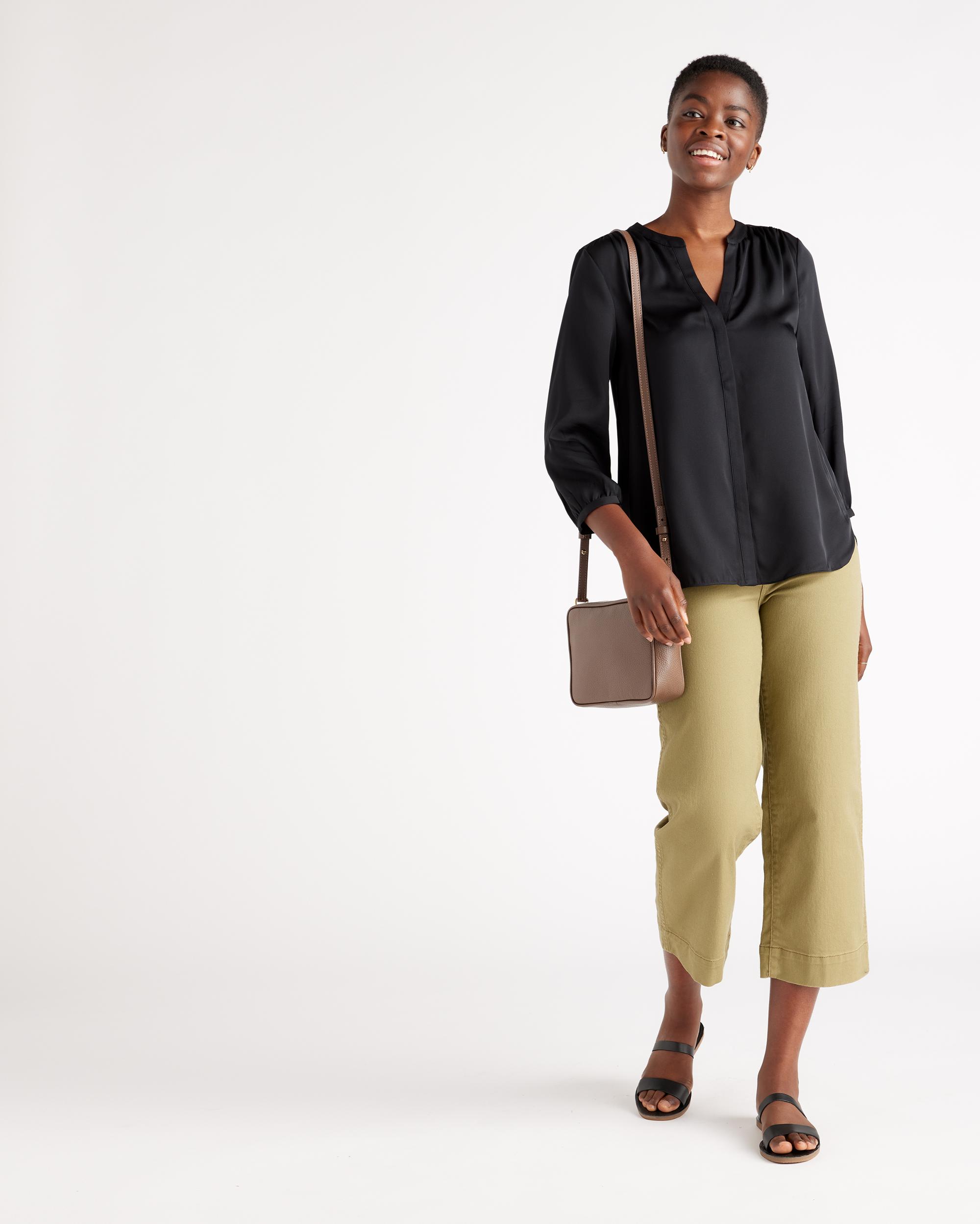 Quince | Women's Italian Leather Crossbody Bag in Brown Product Image