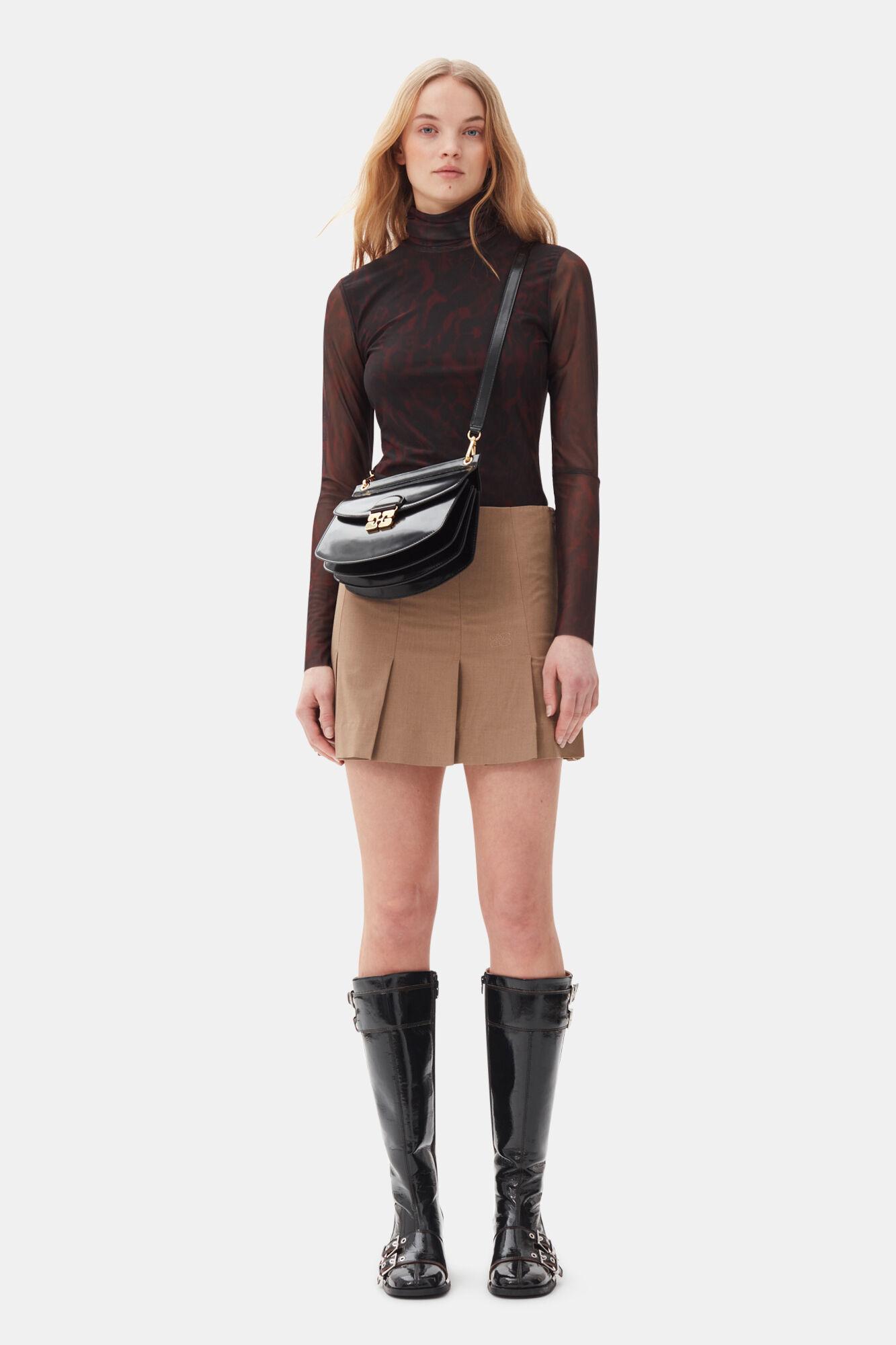 Black Feminine Buckle High Boots Product Image