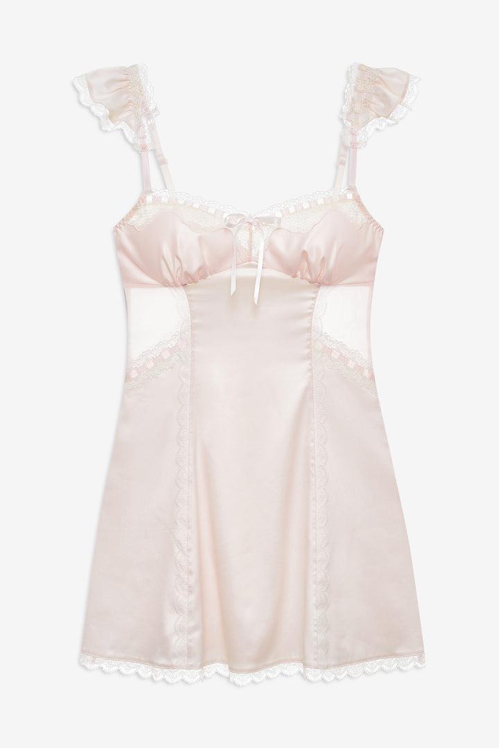 Starlet Slip Dress — Peach Product Image