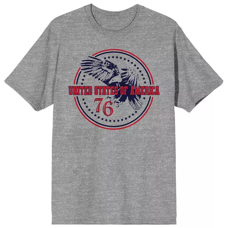 Men's American Eagle 76 Graphic Tee, Size: XL, Gray Product Image