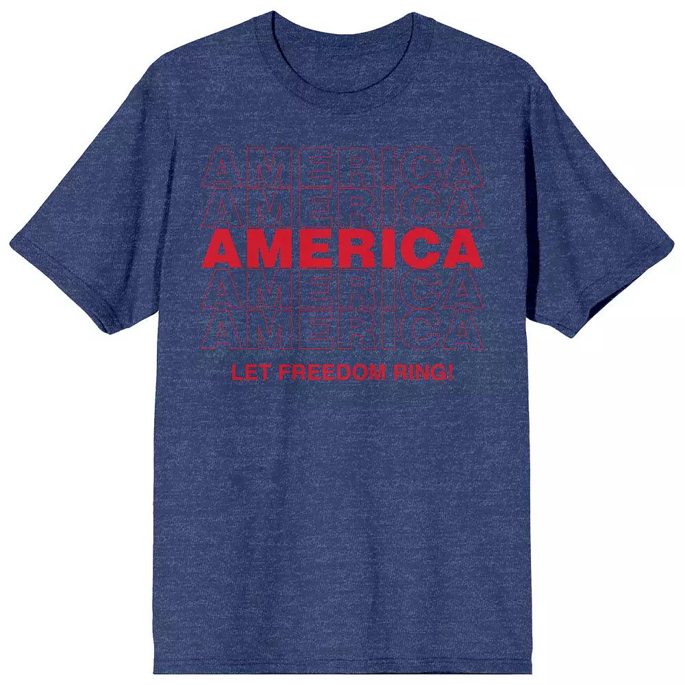 Men's Americana America Freedom Tee, Size: XL, Blue Product Image