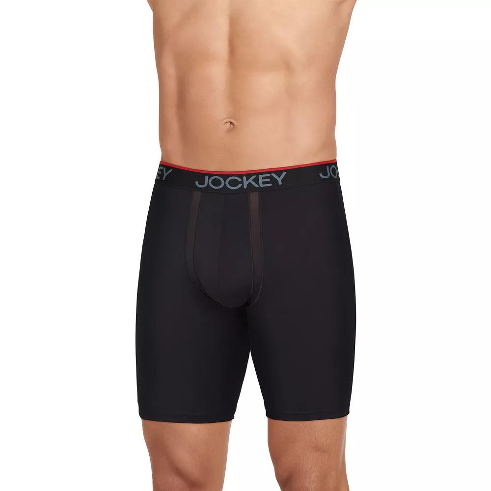 Men's Jockey® 3+1 Bonus Pack Chafe-Proof Pouch Microfiber 8.5" Boxer Briefs,  Product Image