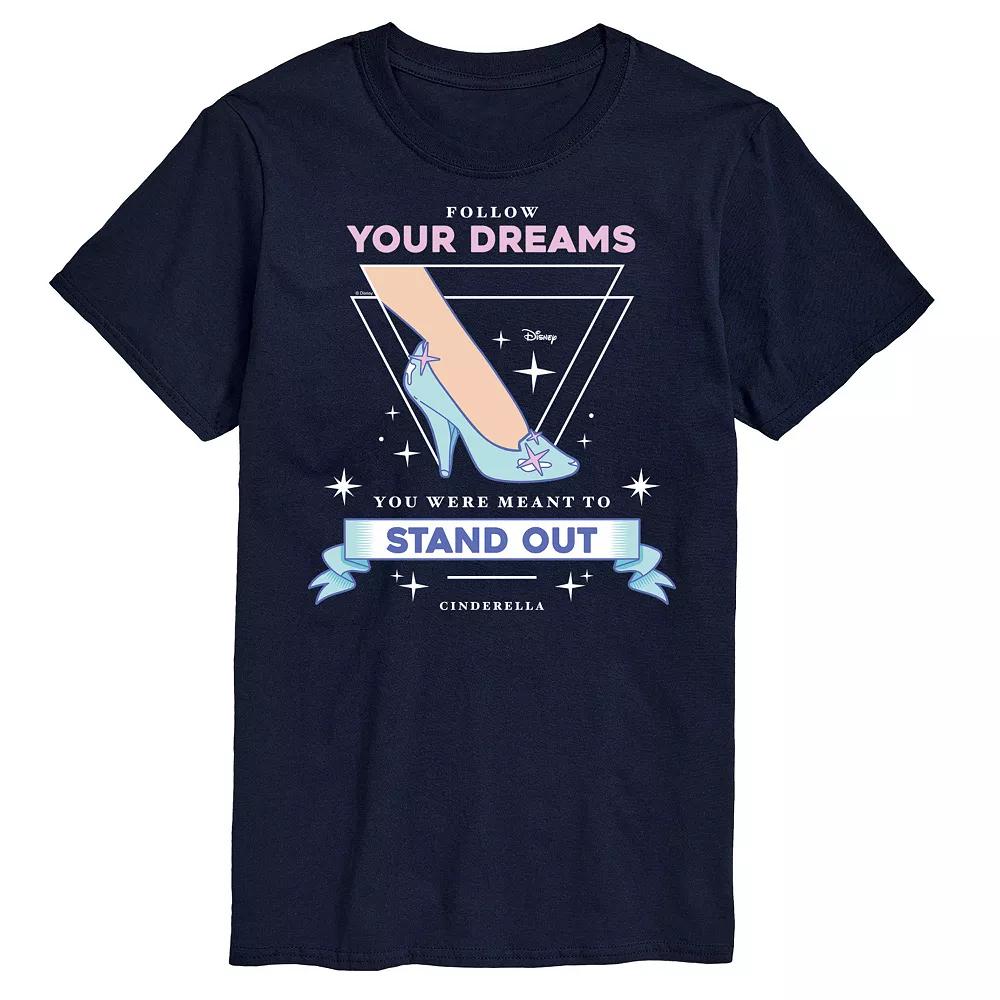 Disney Princess Big & Tall Cinderella Follow Dreams Graphic Tee, Men's,  Product Image