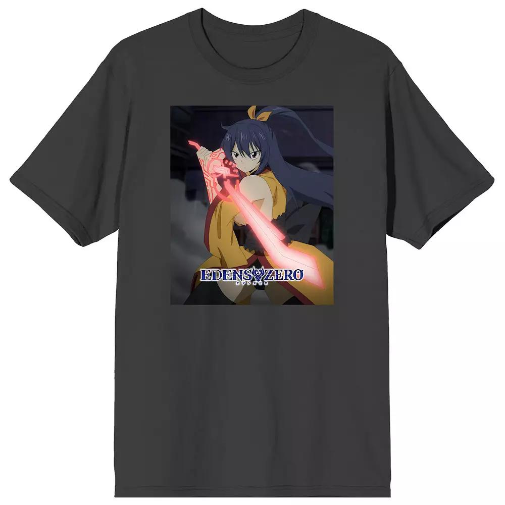 Men's Edens Zero Homura Kogetsu Graphic Tee, Size: XL, Gray Product Image