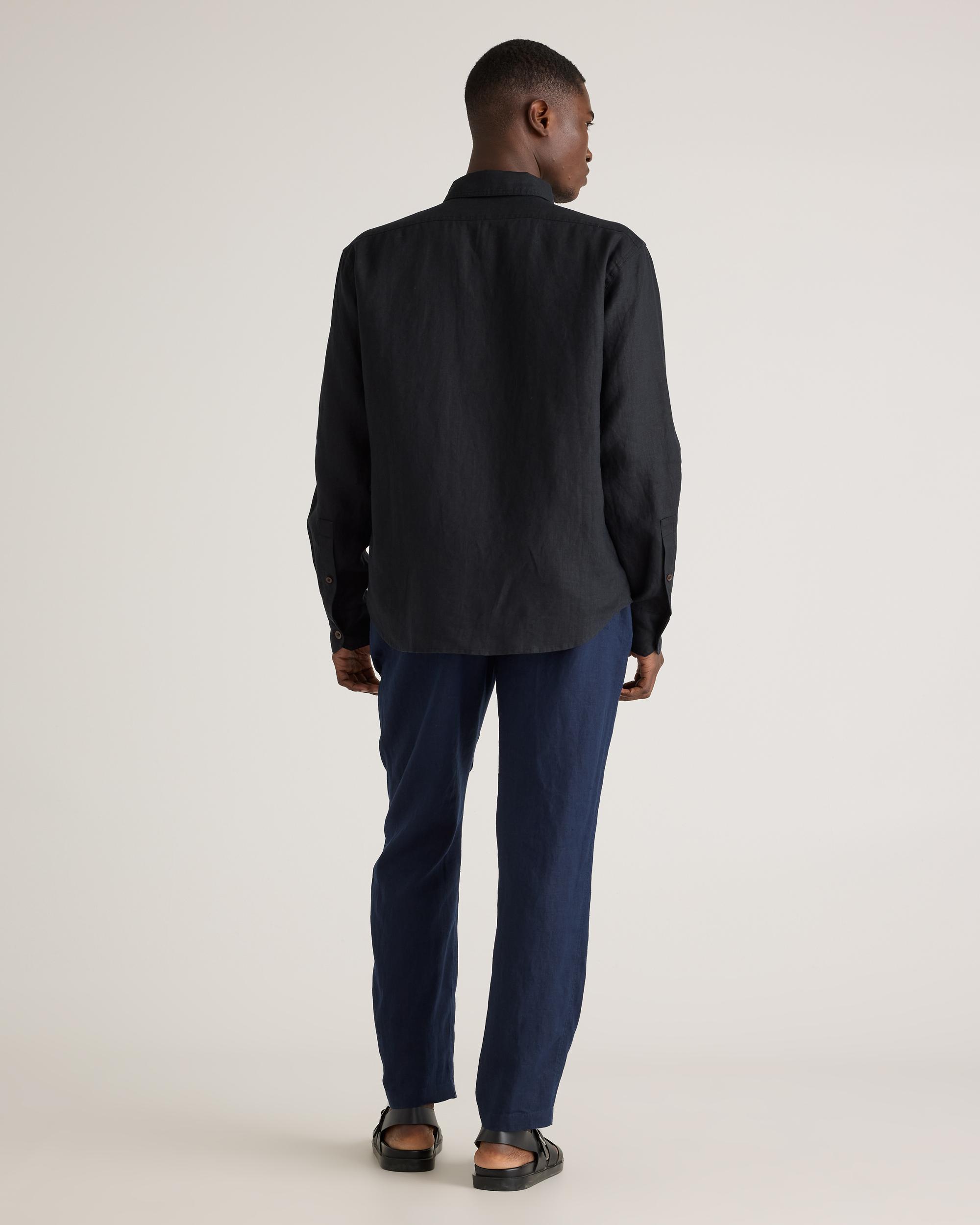 Quince | Men's 100% European Linen Utility Shirt Product Image