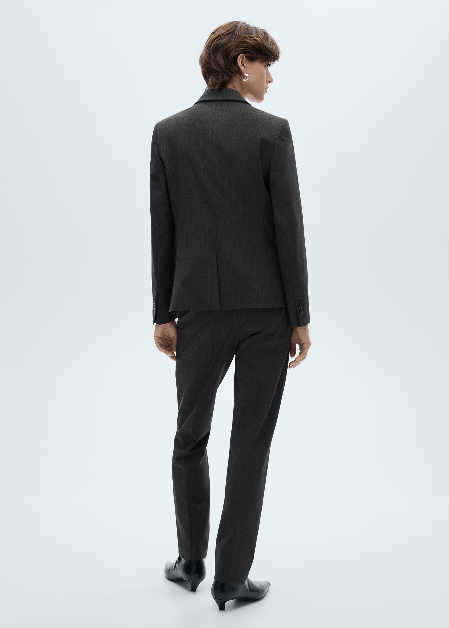 Pinstripe suit trousers - Women | MANGO USA Product Image