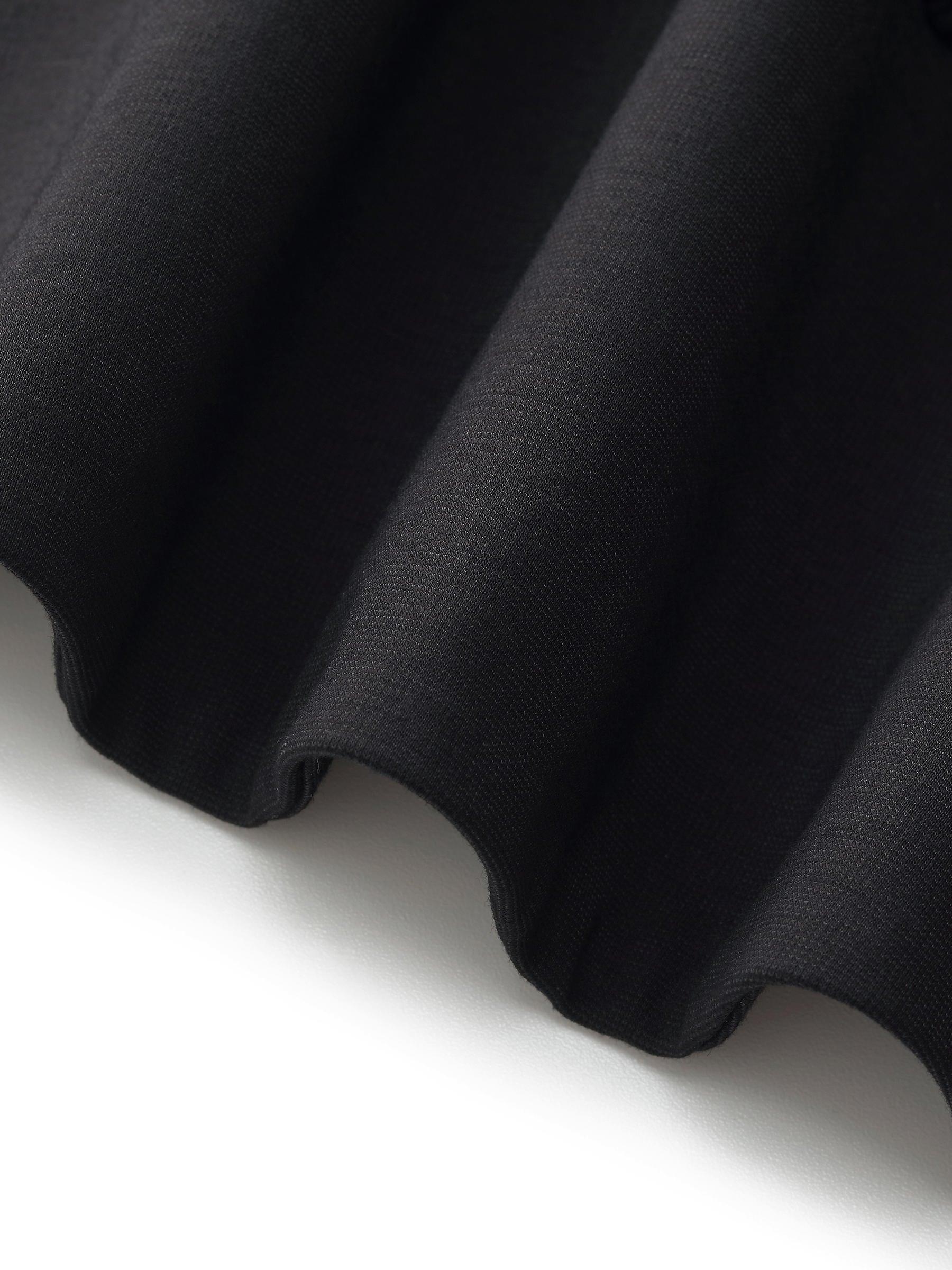 Tencel Blend Puff Sleeve Women Ruffe Patchwork Top Product Image