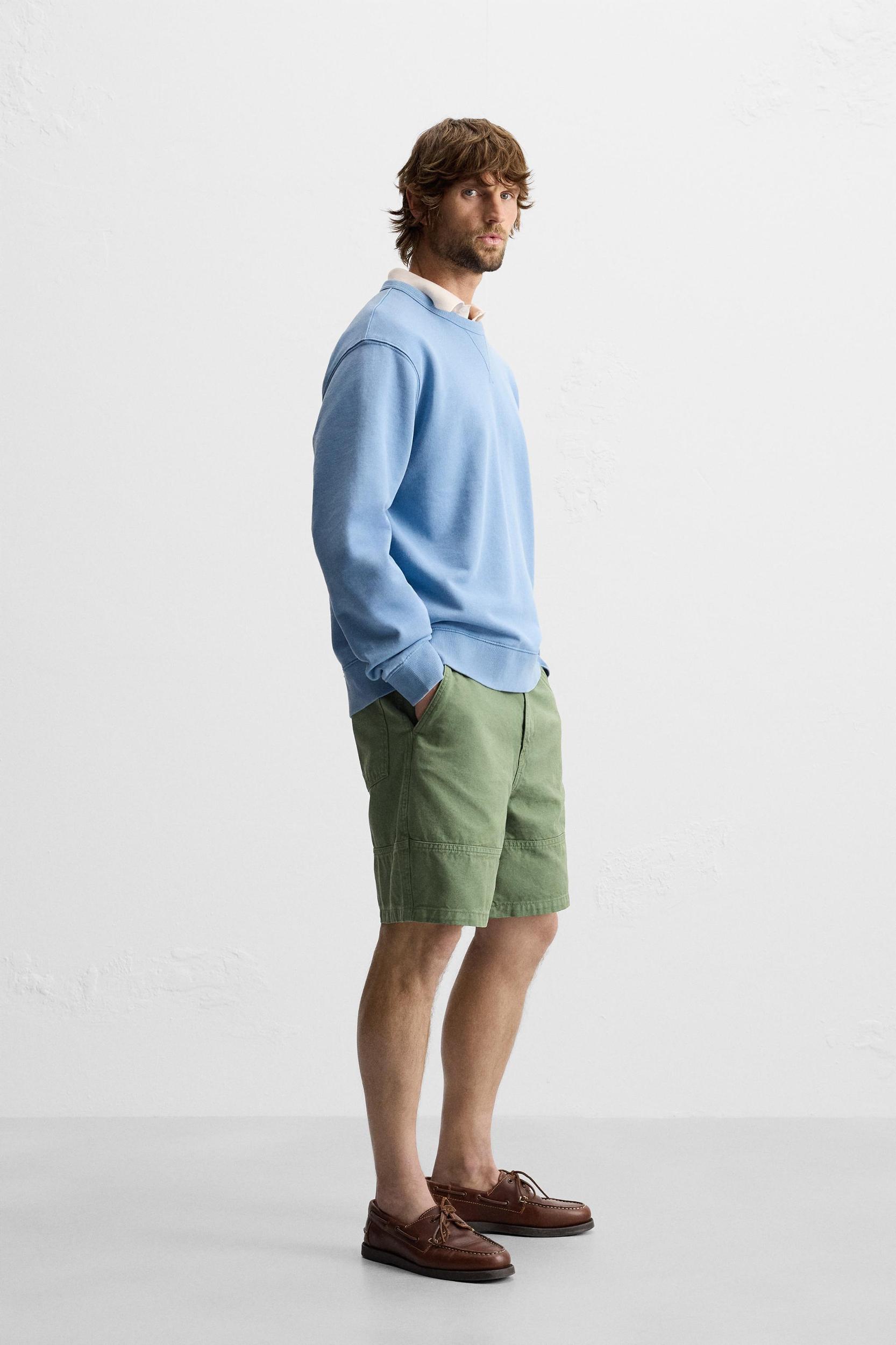 WASHED CREW NECK SWEATSHIRT Product Image