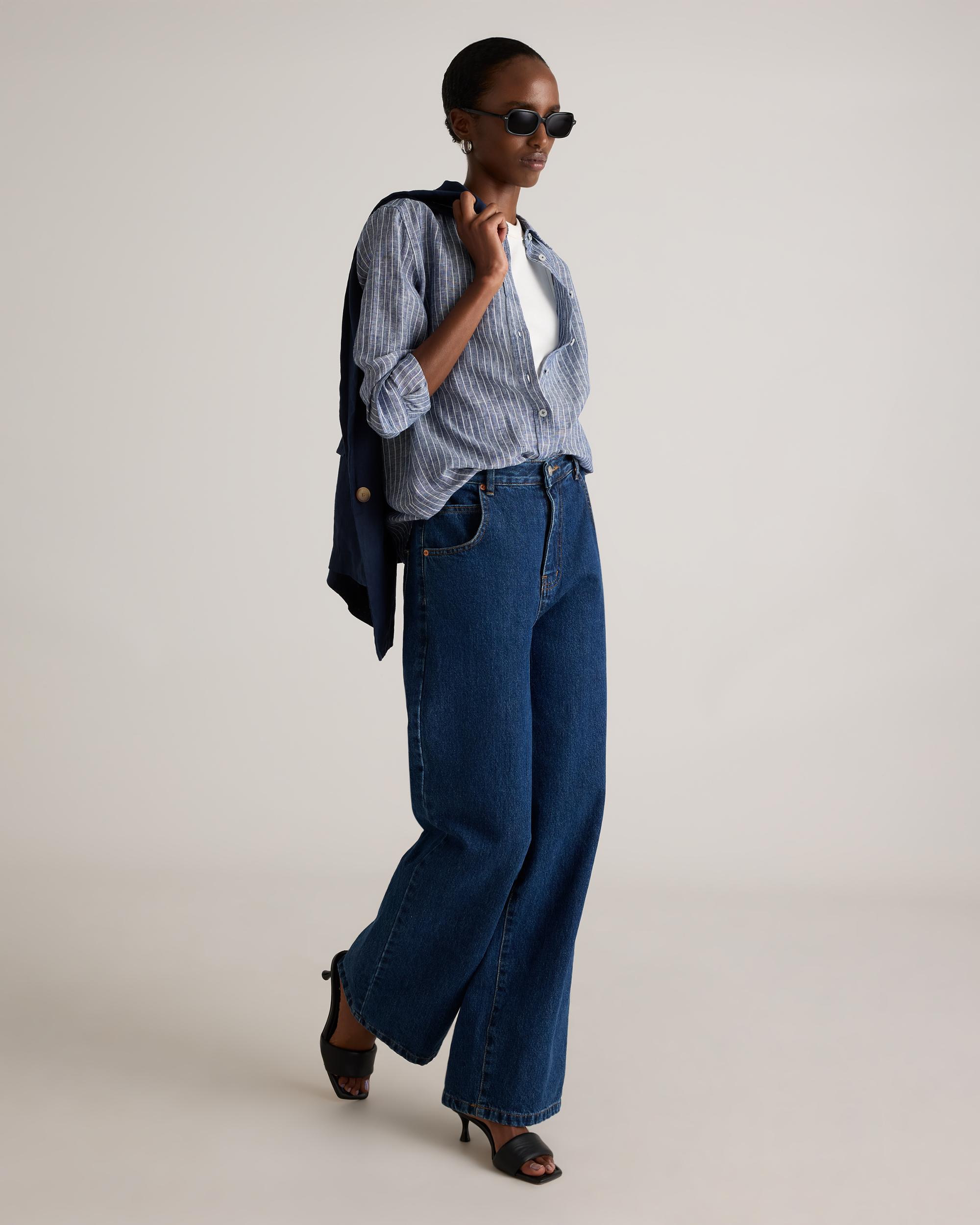 Quince | Women's 100% European Linen Long Sleeve Shirt Product Image