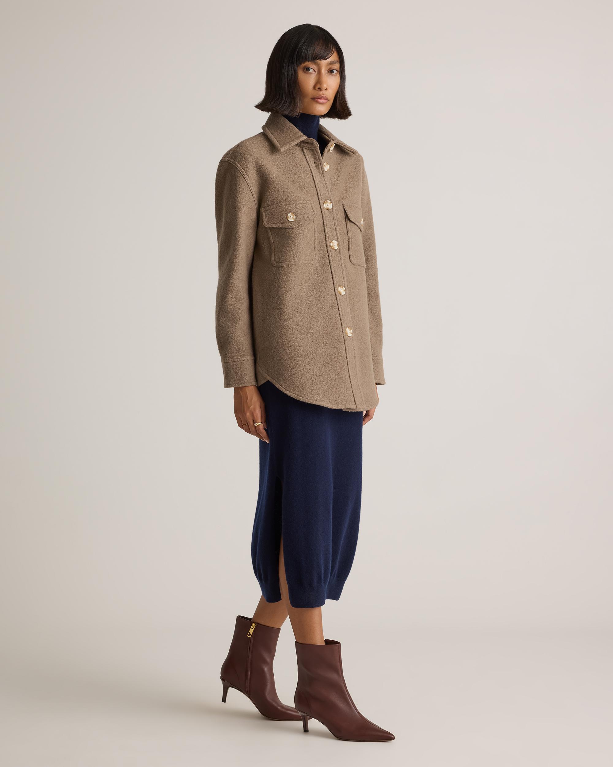 Quince | Women's 100% Merino Wool Shirt Jacket Size XS Product Image