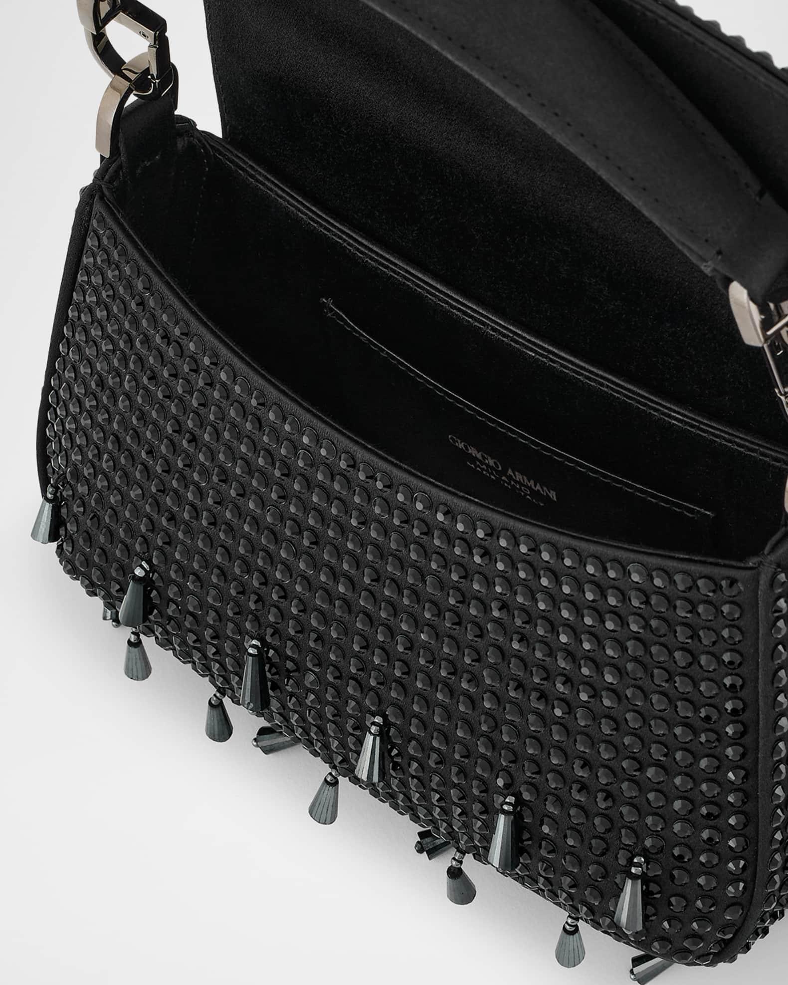 La Prima Small Beaded Top-Handle Bag Product Image