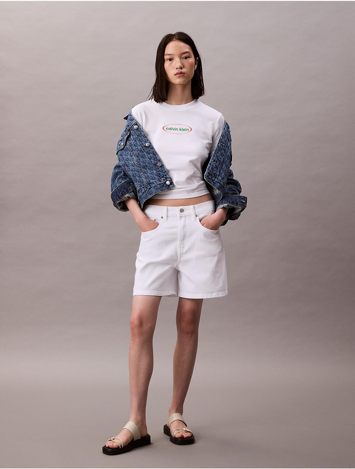 A-Line Denim Shorts Product Image