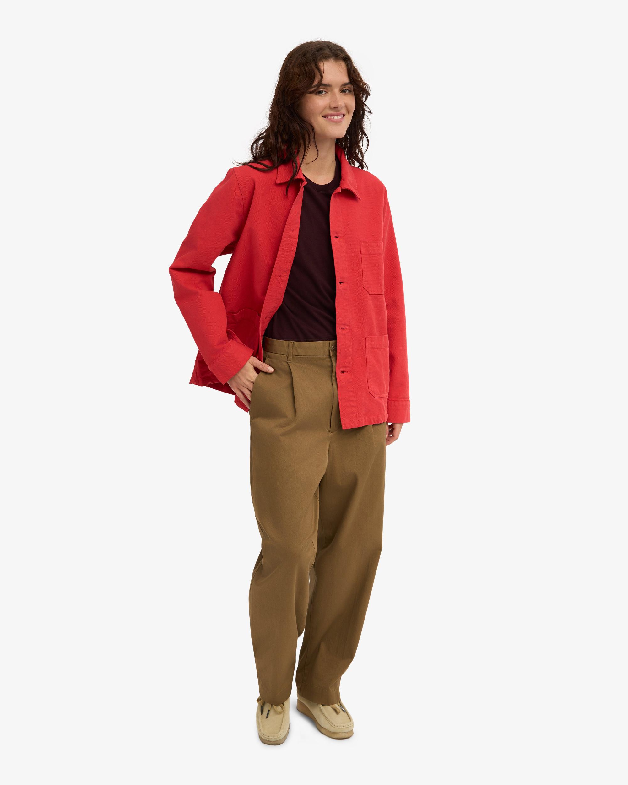 Organic Workwear Jacket - Dusty Olive Product Image