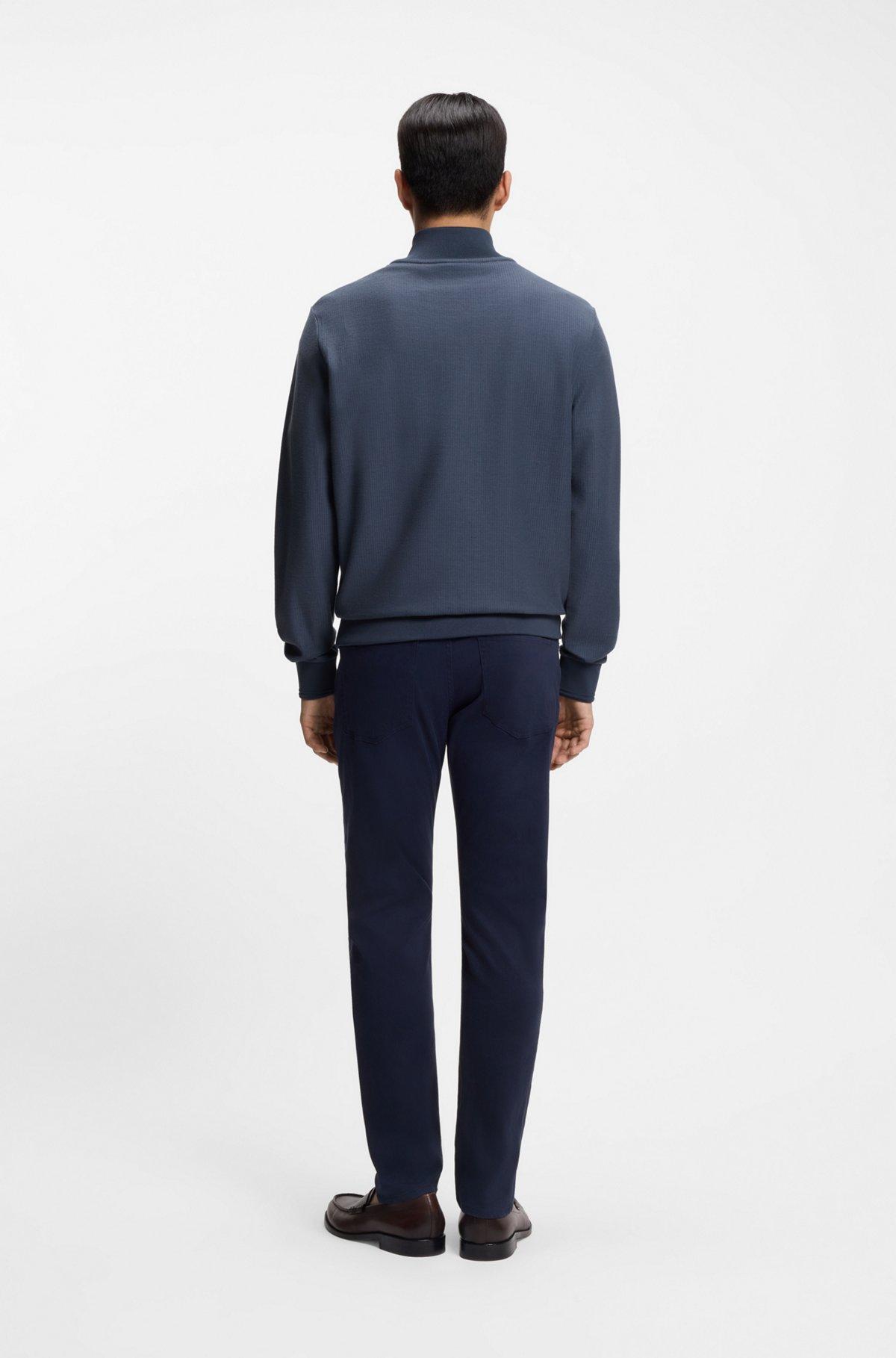 Quarter-zip sweatshirt in a cotton blend Product Image