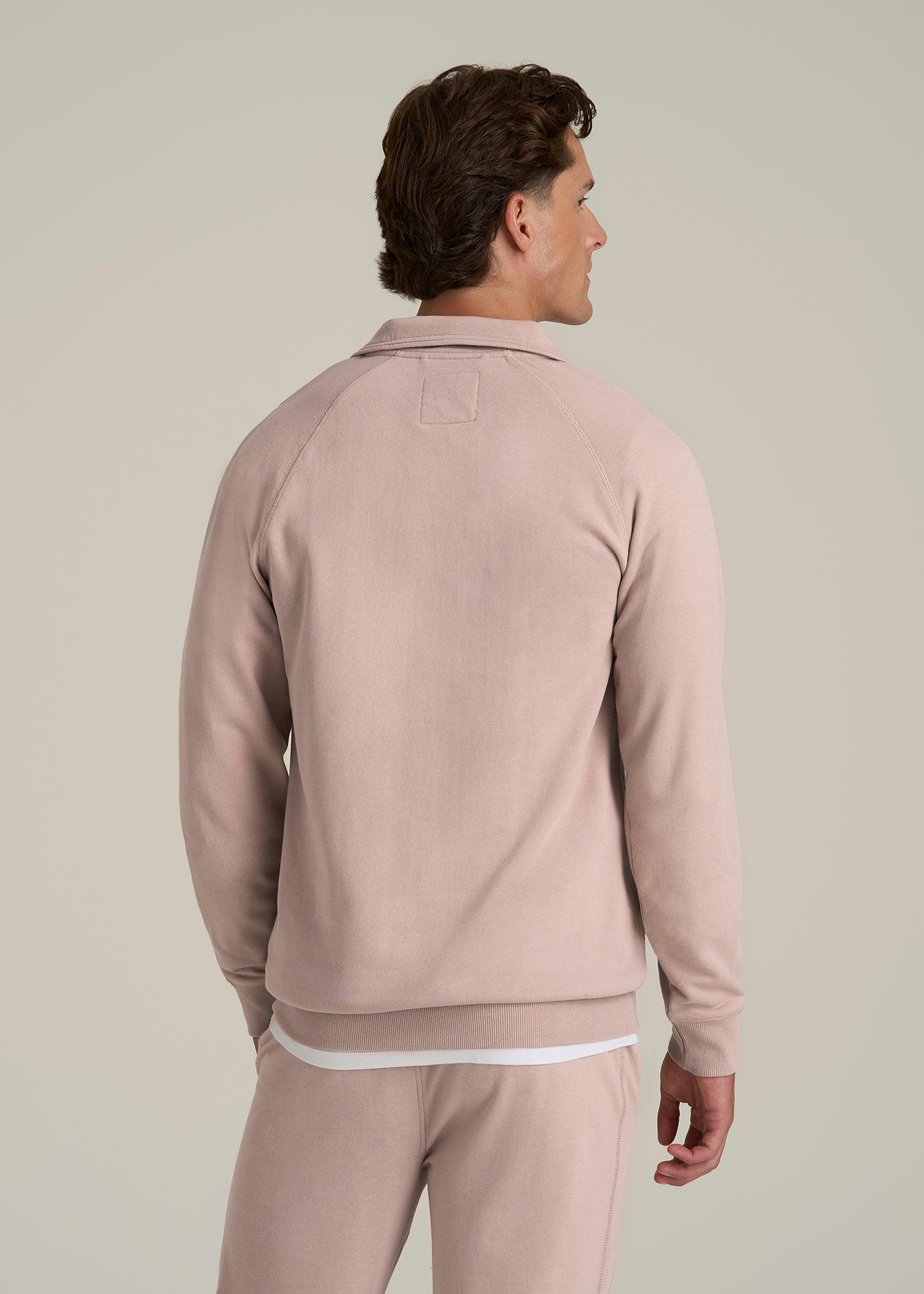 Wearever 2.0 French Terry Quarter-Zip Sweatshirt for Tall Men in Desert Rose Male Product Image