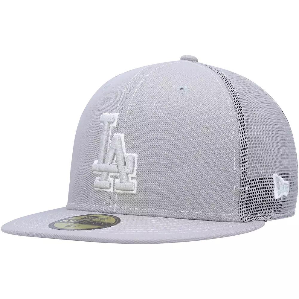 Men's New Era  Gray Los Angeles Dodgers 2023 On-Field Batting Practice 59FIFTY Fitted Hat, Size: 6 7/8, Grey Product Image