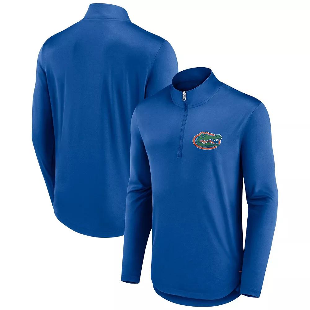 Men's Fanatics Branded Royal Florida Gators Tough Minded Quarter-Zip Top,  Product Image