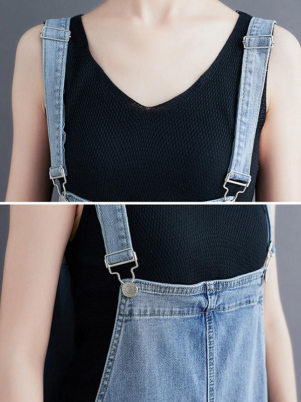Original With Pocket Denim Overalls Product Image