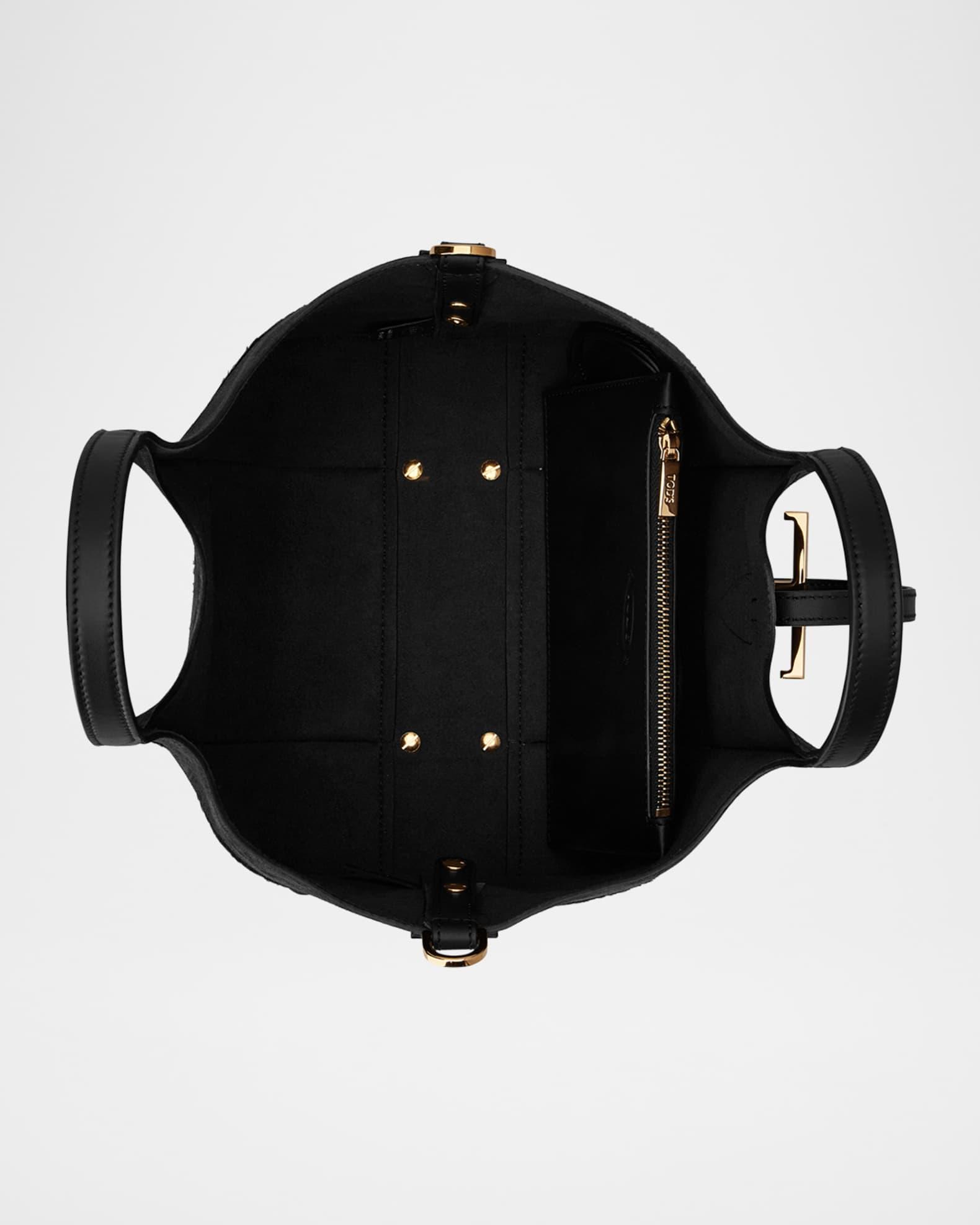 Leather & Calf Hair Shopper Tote Bag Product Image