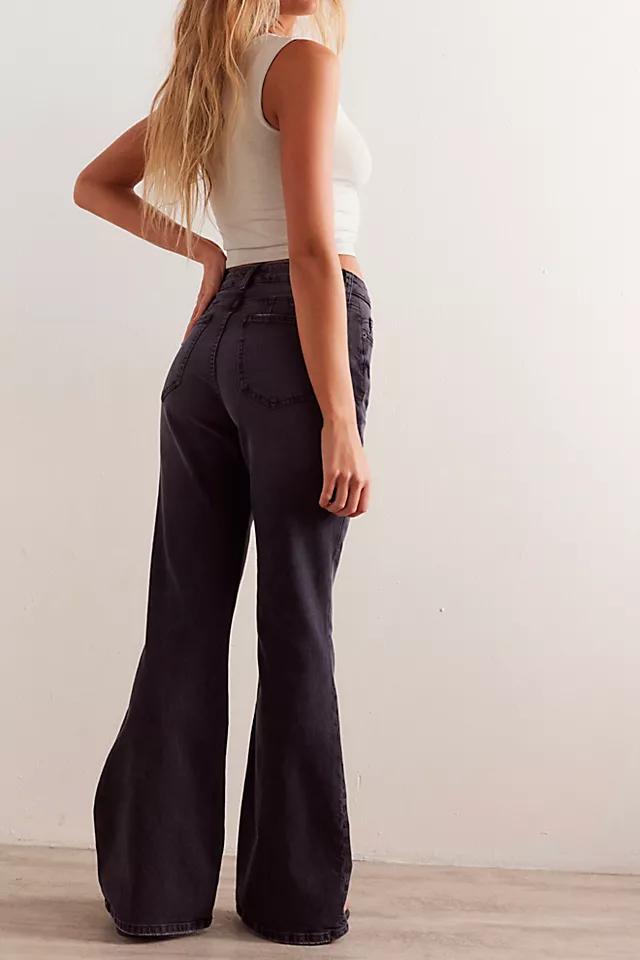 CRVY Vintage High-Rise Flare Jeans Product Image