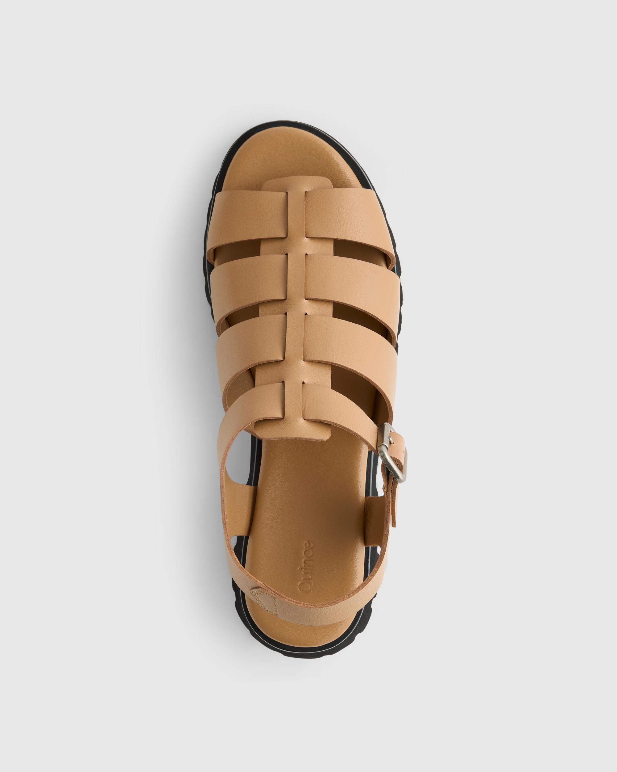 Quince | Women's Italian Leather Lug Sole Fisherman Sandal Product Image