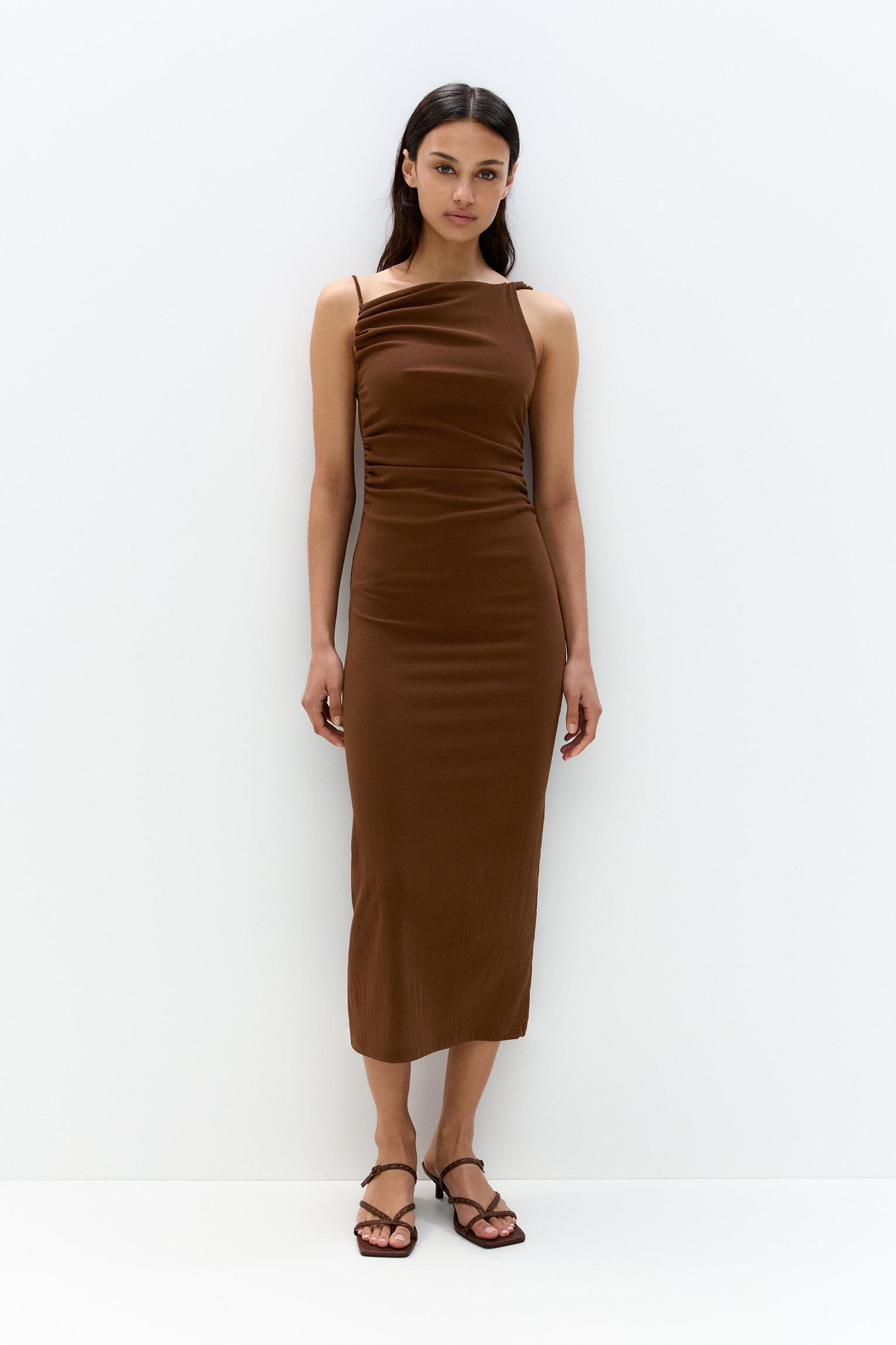 Asymmetric midi dress Product Image