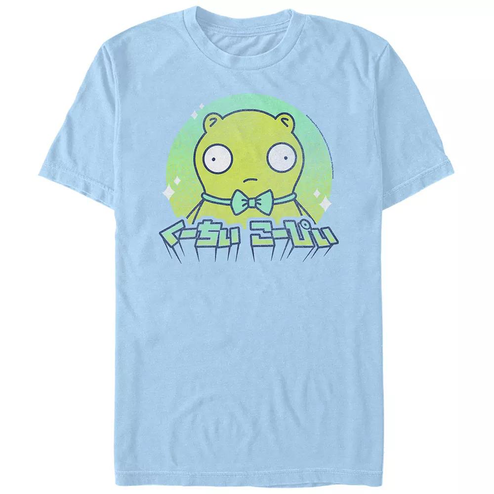 Men's Bob's Burgers Kuchi Kopi Big Eyes Graphic Tee, Size: Small, Light Blue Product Image