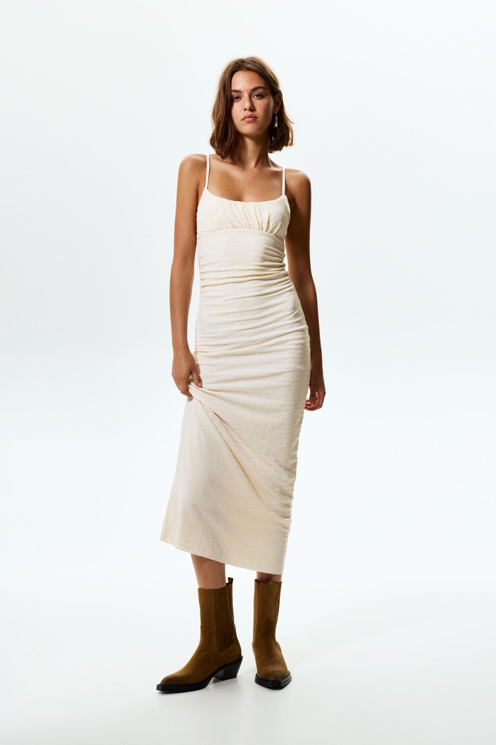 Crepe midi dress Product Image