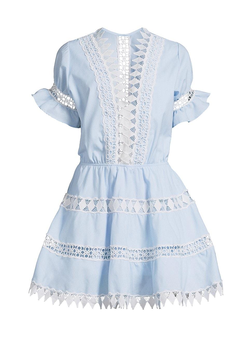 Womens Ora Embroidered Mini Dress Product Image