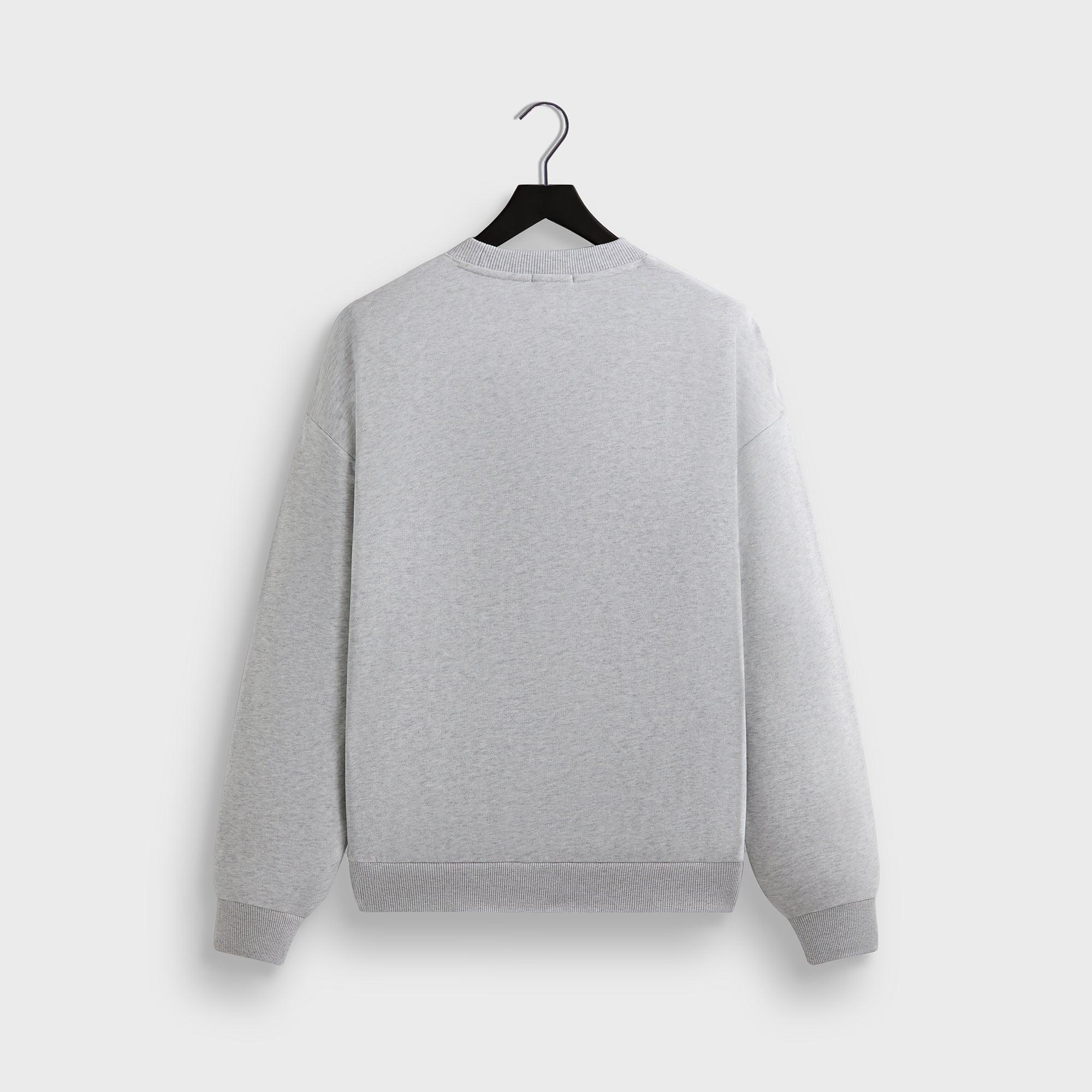 Kith for the New York Knicks Laurel Vintage Nelson Crewneck - Light Heather Grey Male Product Image