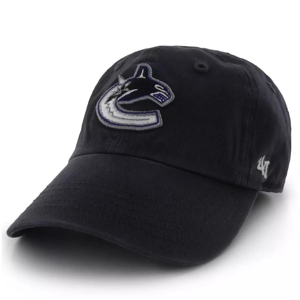 Men's '47 Navy Vancouver Canucks Team Clean Up Adjustable Hat, Cnk Blue Product Image