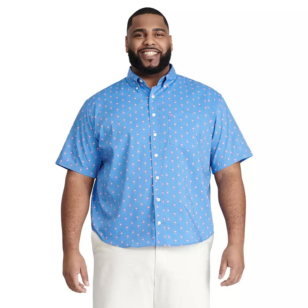 Big & Tall IZOD Advantage Classic-Fit Performance Button-Down Shirt, Men's, Size: Large Tall, Blue Revival Product Image