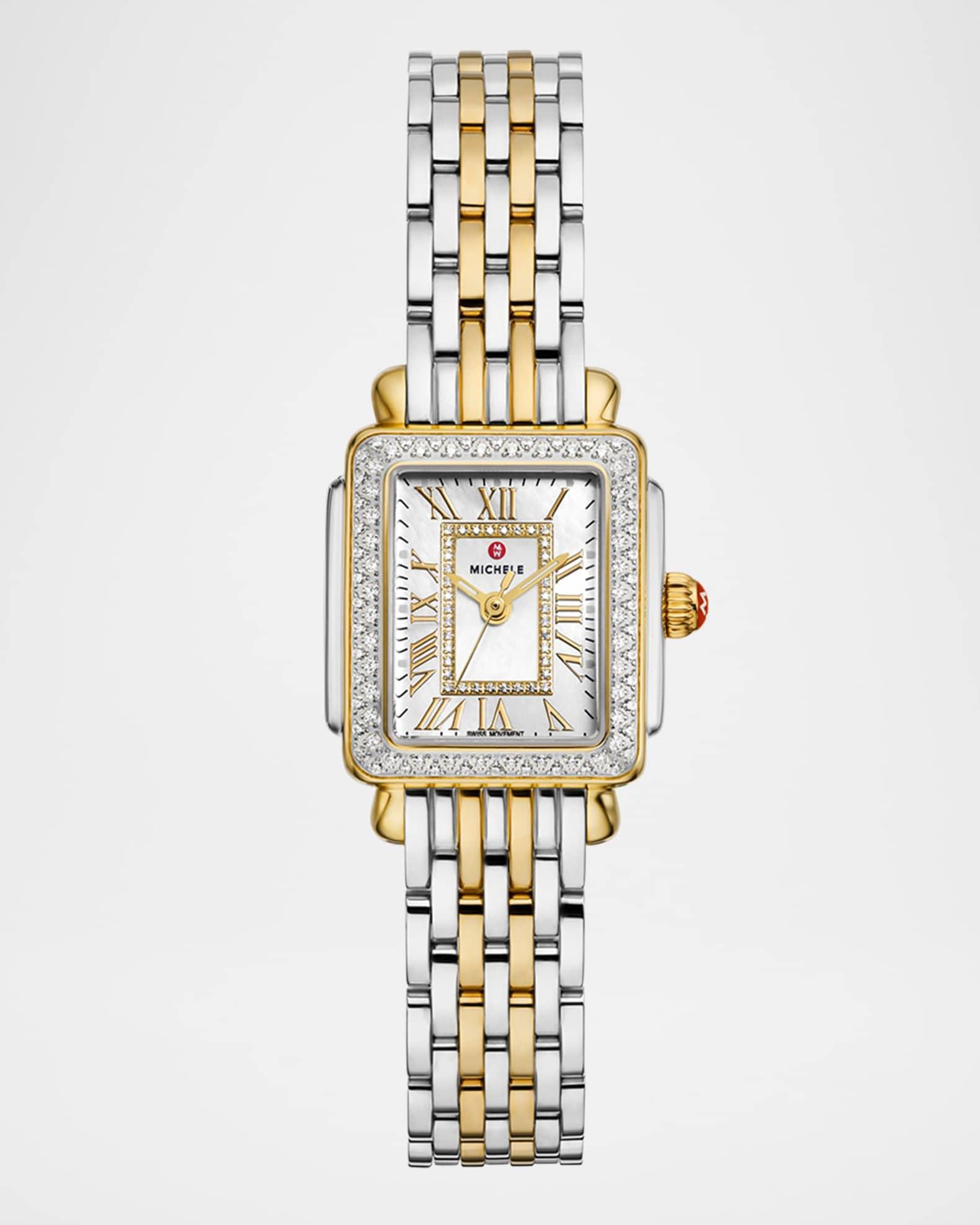 Deco Madison Mini Diamond Two-Tone 18K Gold-Plated Bracelet Watch Product Image