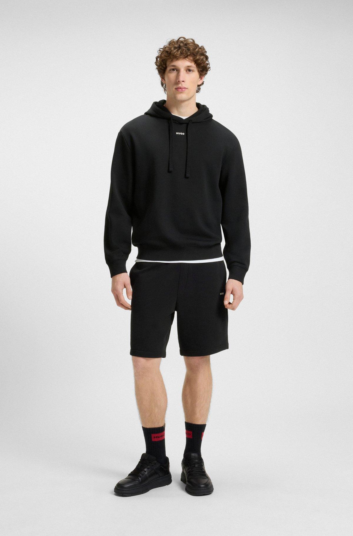 Relaxed-fit shorts in cotton terry with logo print Product Image