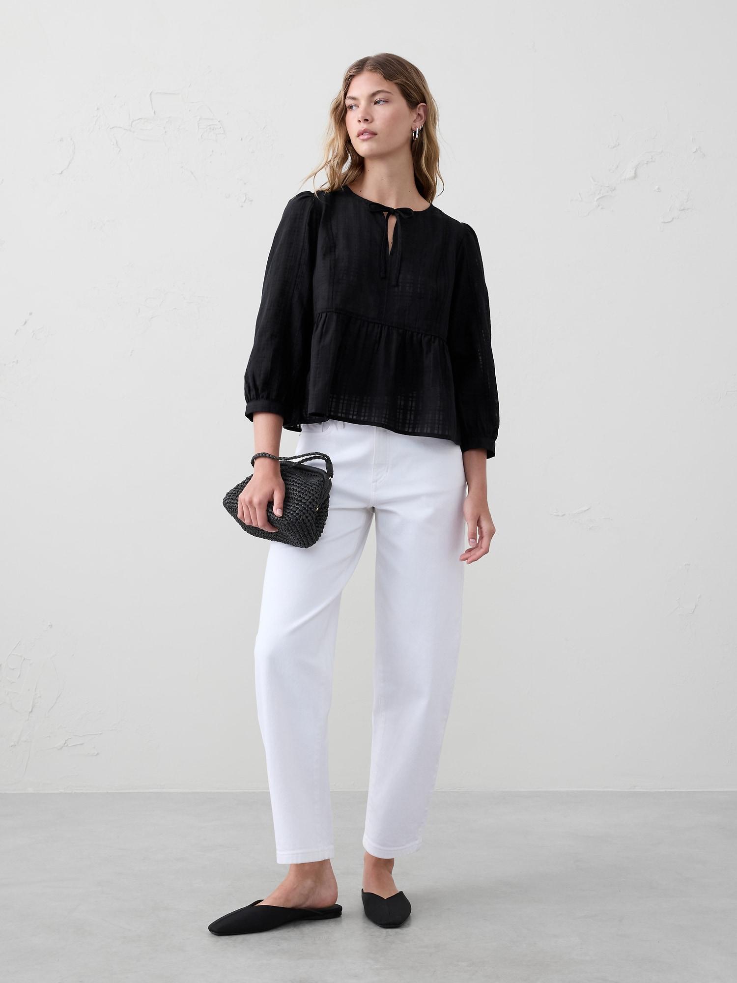 Peplum-Hem Top Product Image