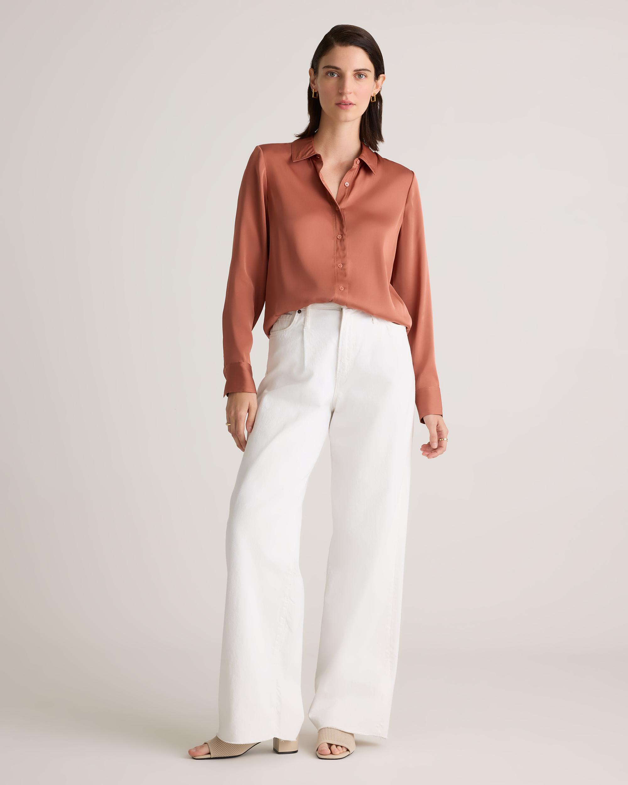 Quince | Women's Washable Stretch Silk Blouse Product Image