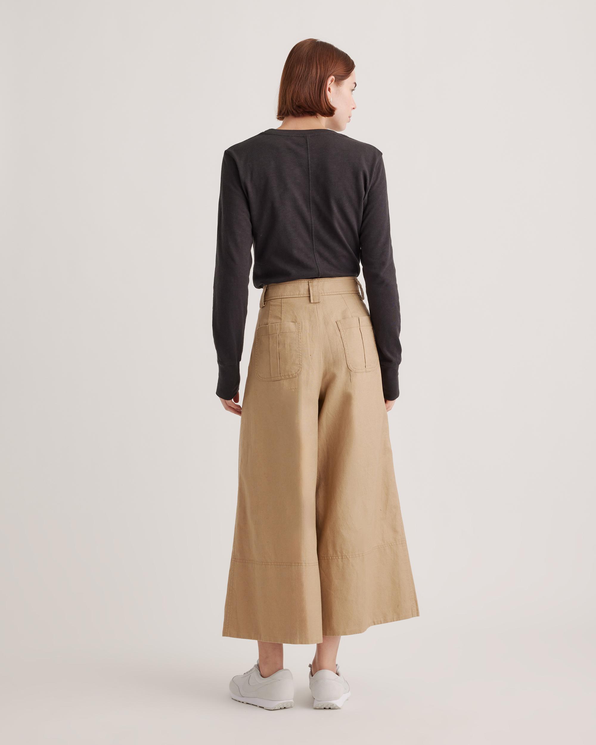 Quince | Women's Slub Long Sleeve T-Shirt Organic Cotton Product Image