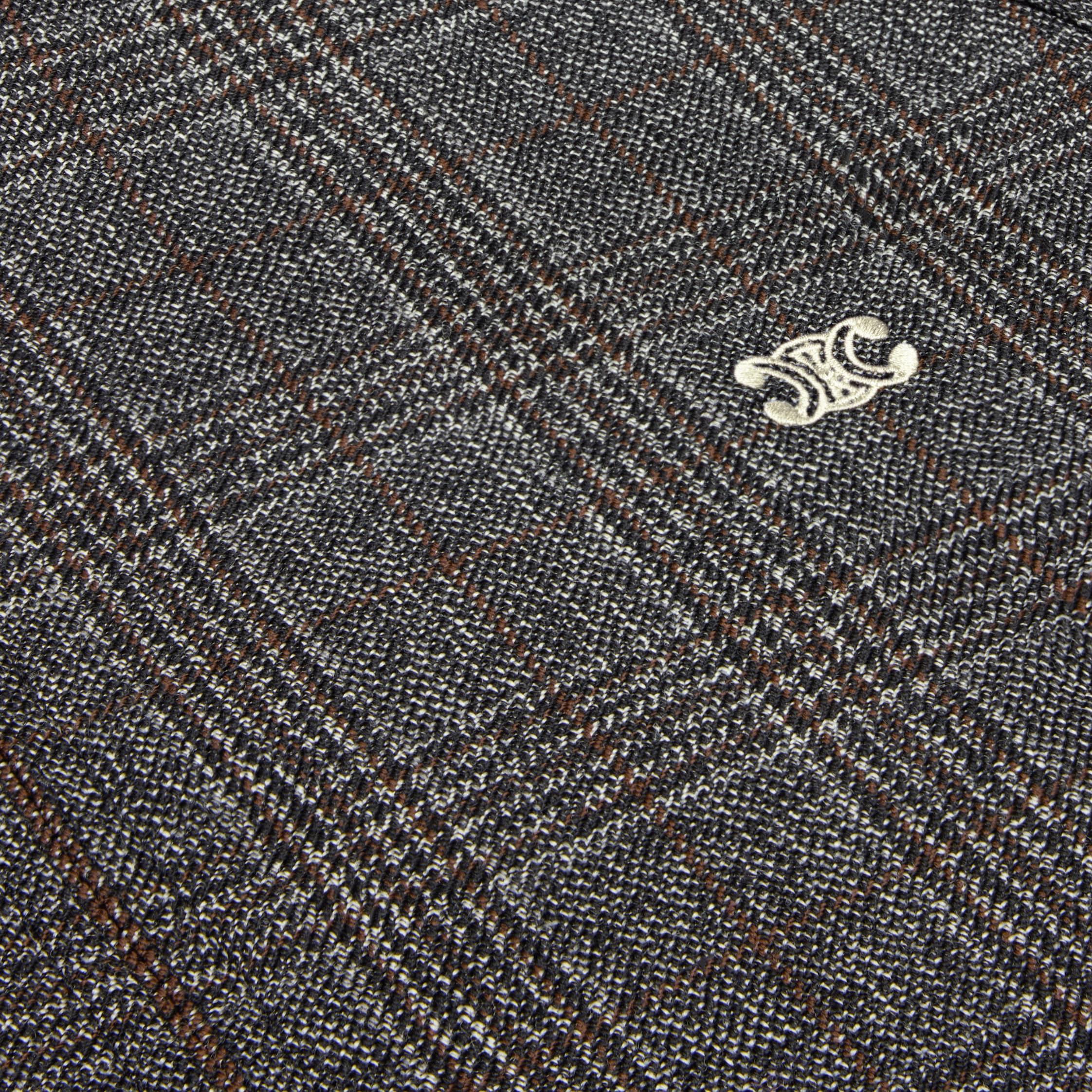 triomphe blouson jacket in prince of wales wool Product Image