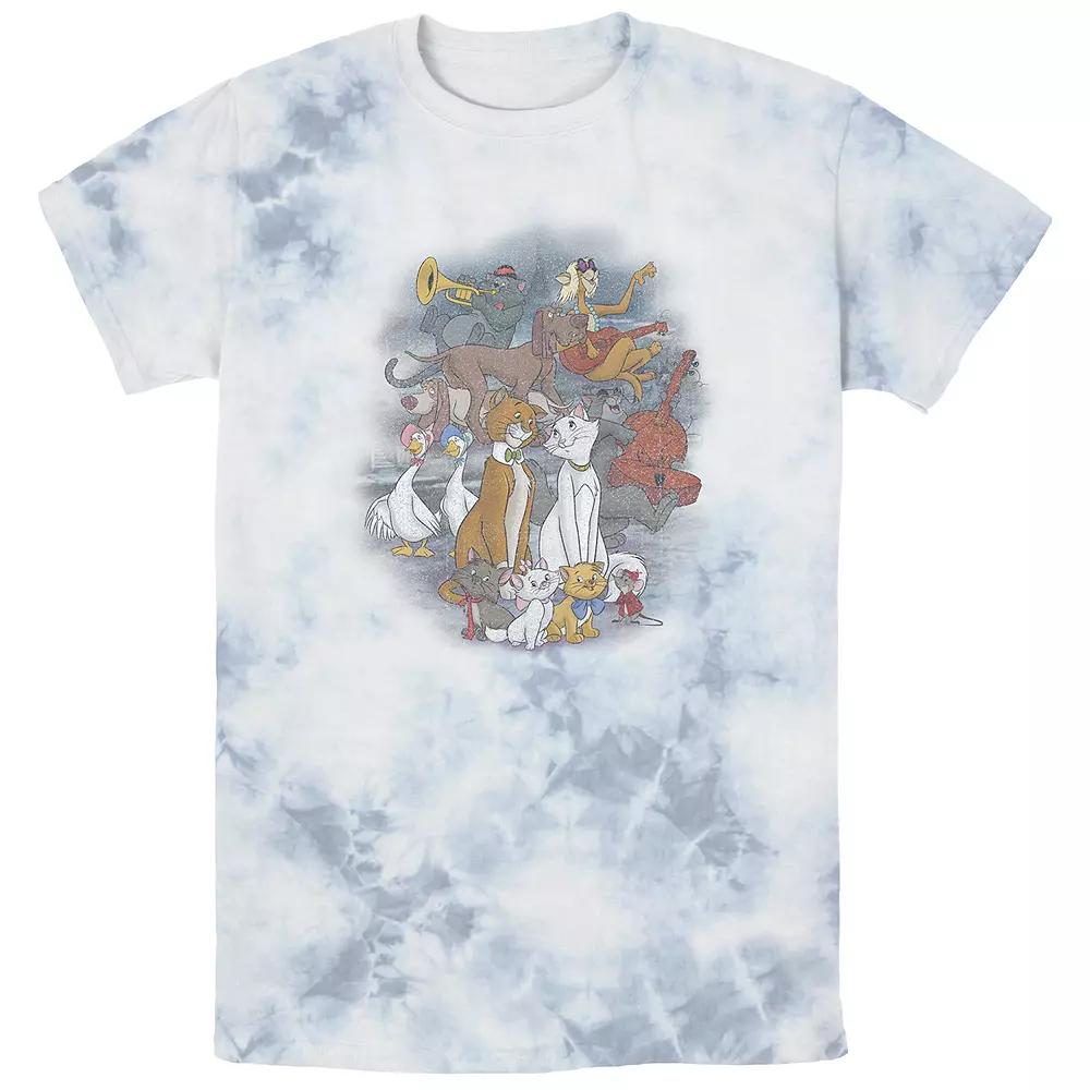 Men's Disney's The Aristocats Characters Party Bombard Wash Tee,  Product Image
