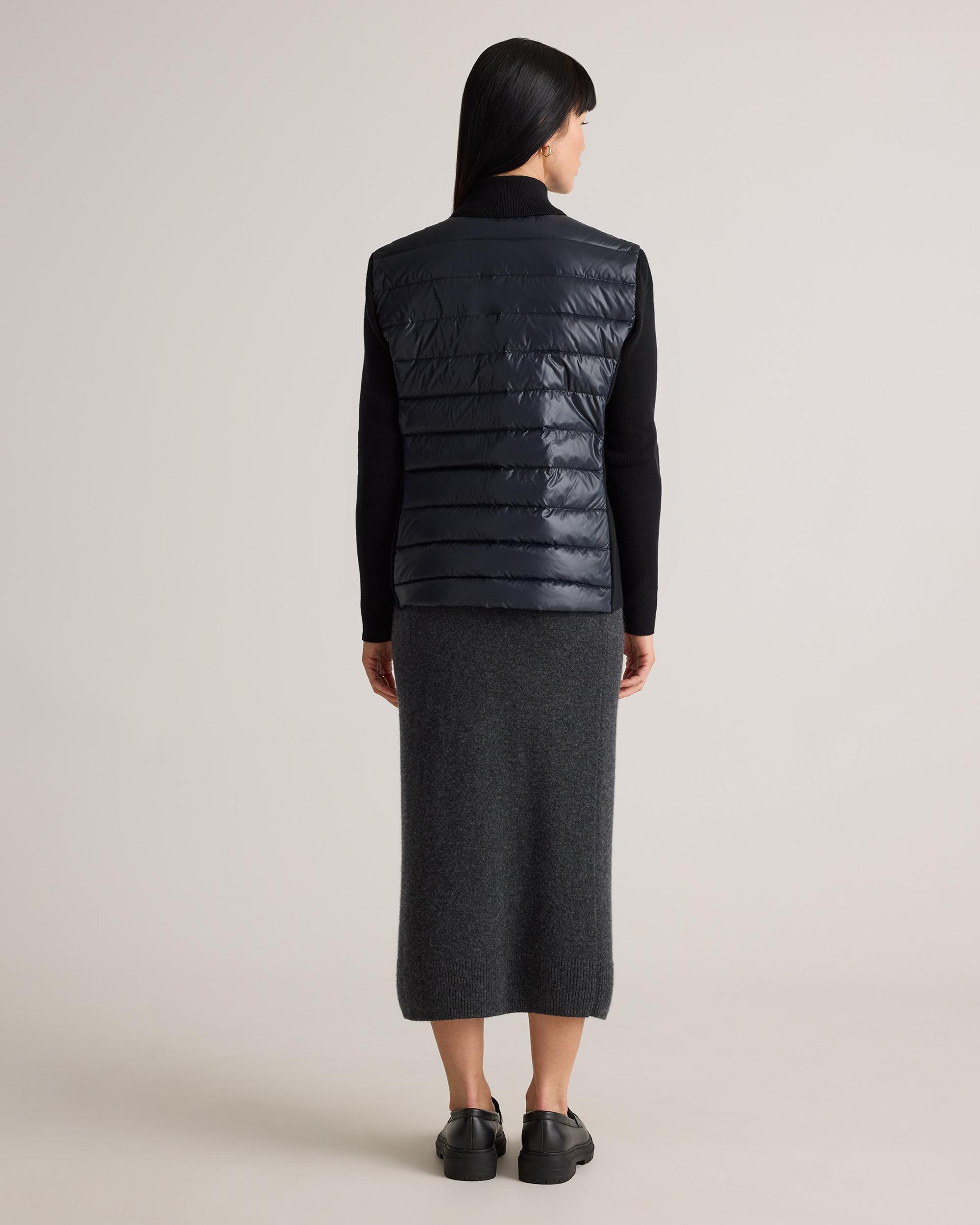 Quince | Women's Mixed Media Down and Cashmere Jacket Size XL Product Image