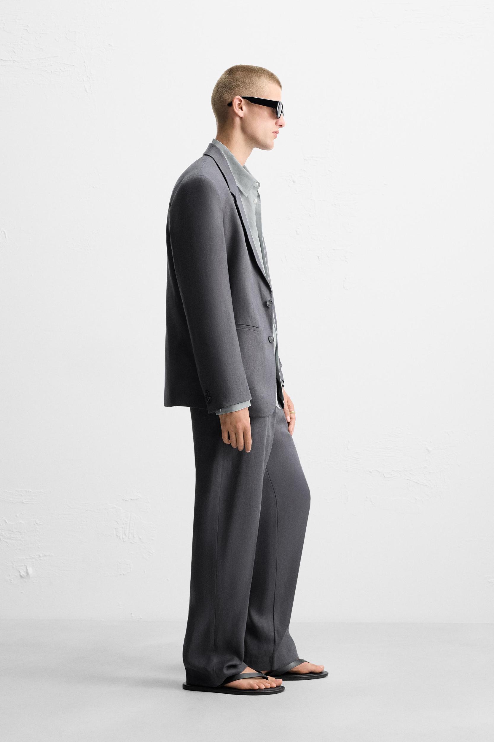 100% LINEN SUIT BLAZER Product Image