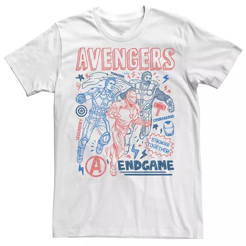 Men's Marvel Avengers Endgame Mightiest Line Art Tee,  Product Image