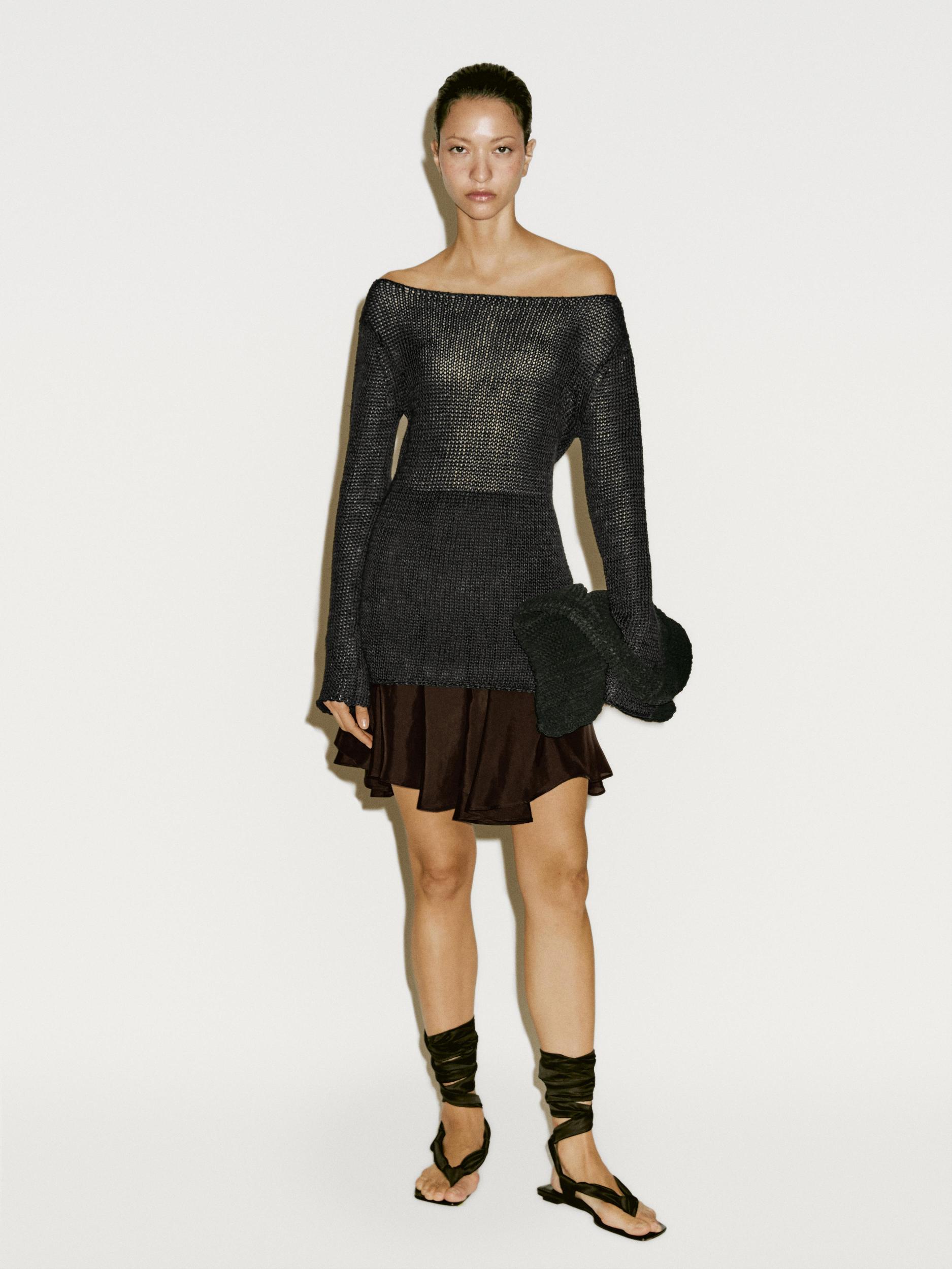 Flowing short skirt with flounce - Limited Edition Product Image