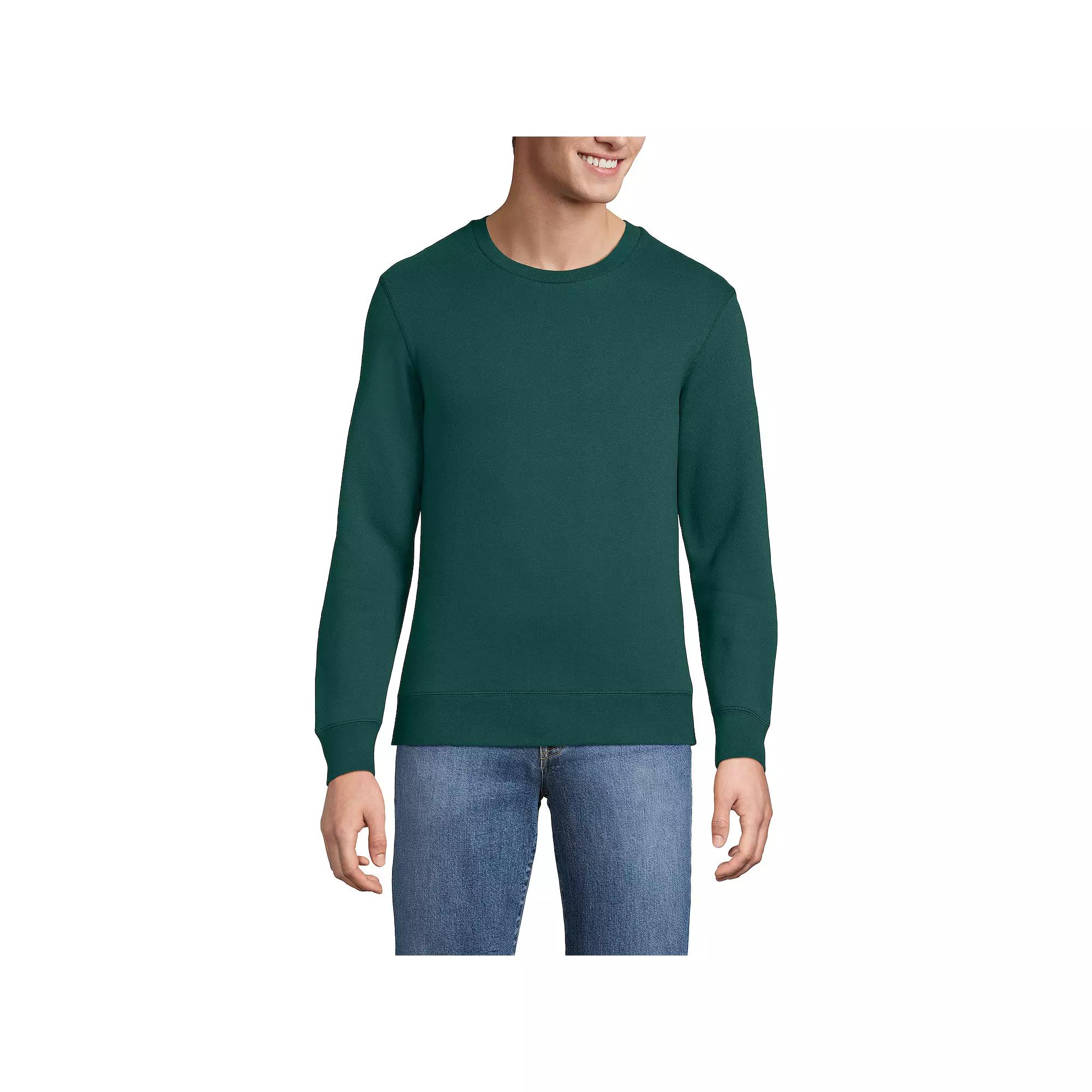 Big & Tall Lands' End Long Sleeve Serious Sweats Crewneck Sweatshirt, Men's,  Product Image