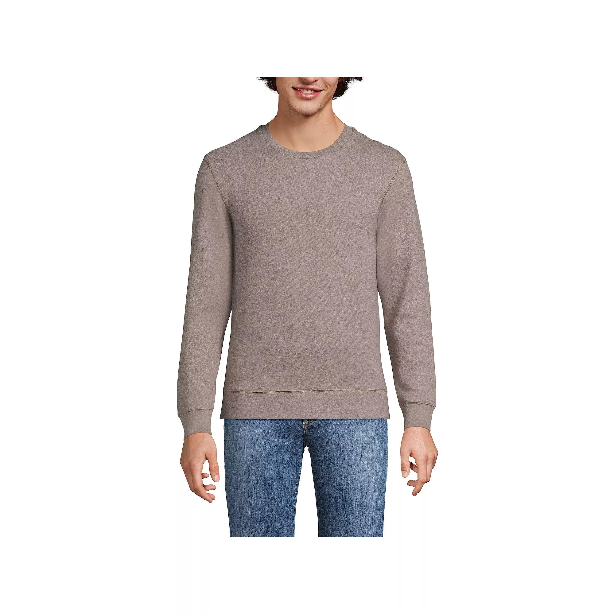 Men's Lands' End Long Sleeve Serious Sweats Crew Sweatshirt,  Product Image